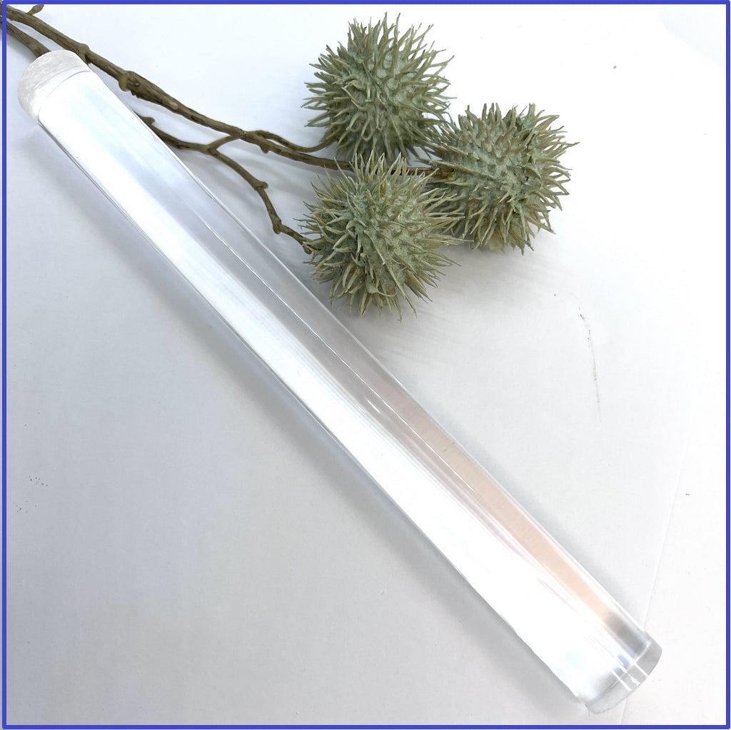 Solid Acrylic clear roller 20cm long | Clay Tools | Clay Supplies