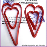 Polymer clay cutters | Hearts I | Ceramic Clay | Clay tools | Clay supplies