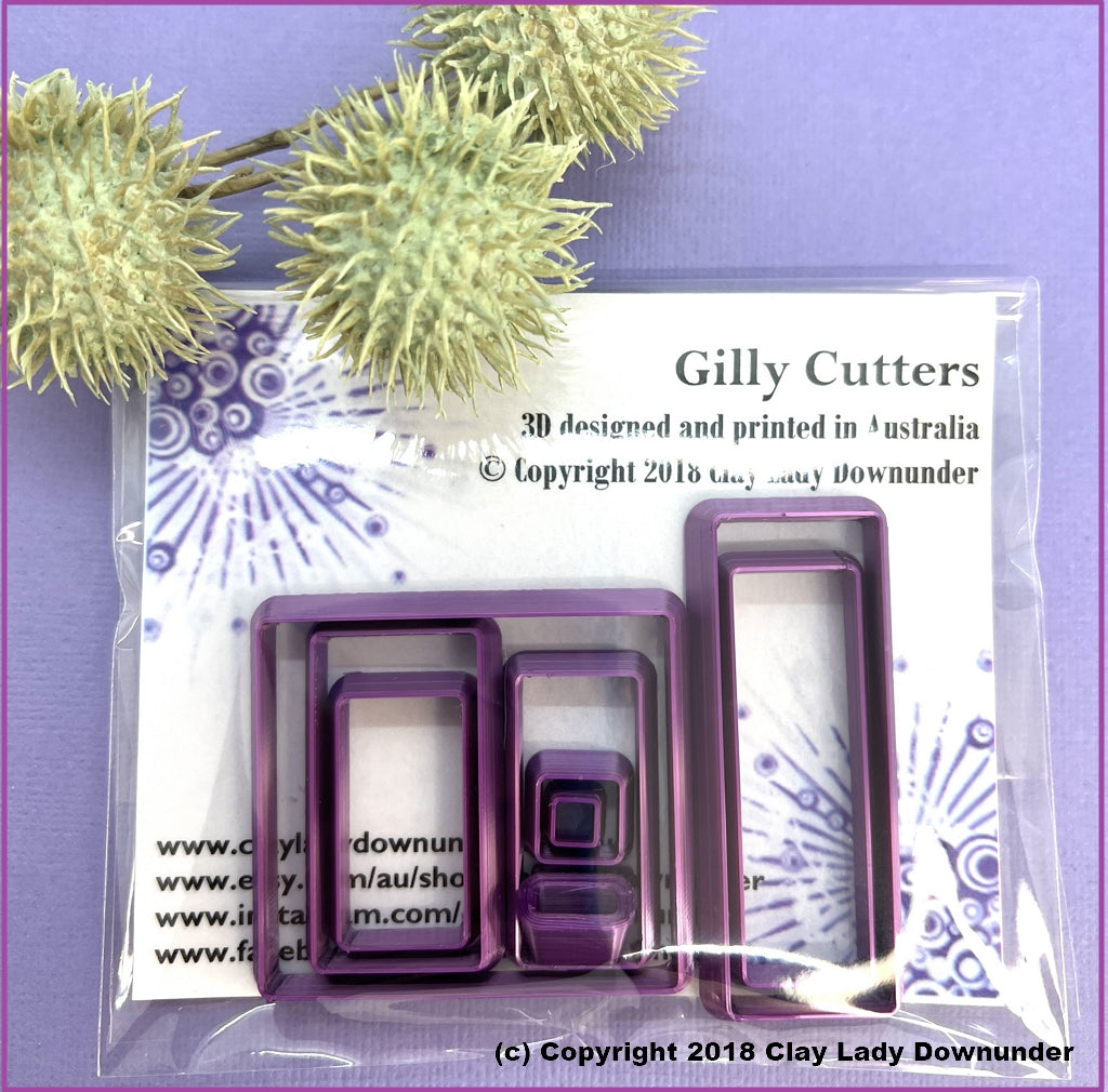 Polymer clay cutters | Squares & Rectangles | Ceramic Clay | Clay Tools | Clay Supplies