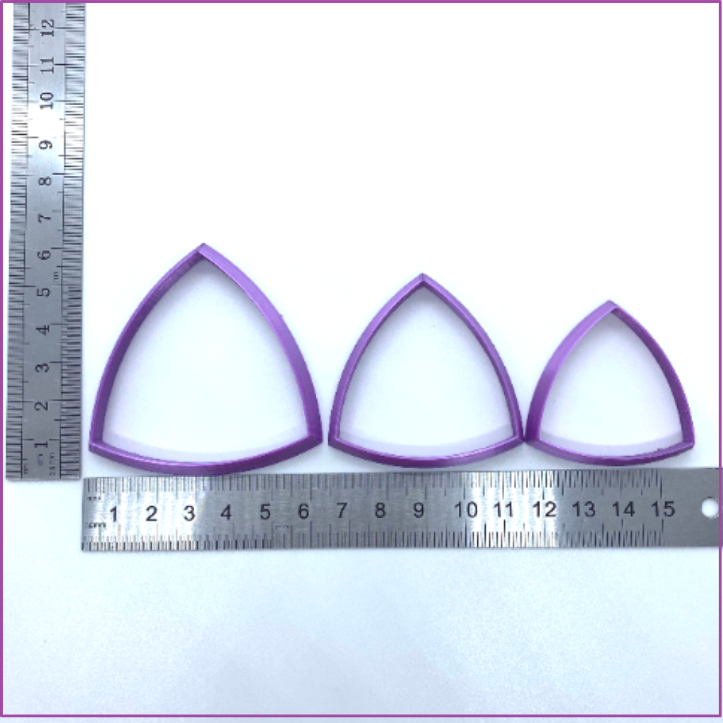 Polymer clay shape cutters | Anna Triangle shape | Clay Tools | Clay Supplies