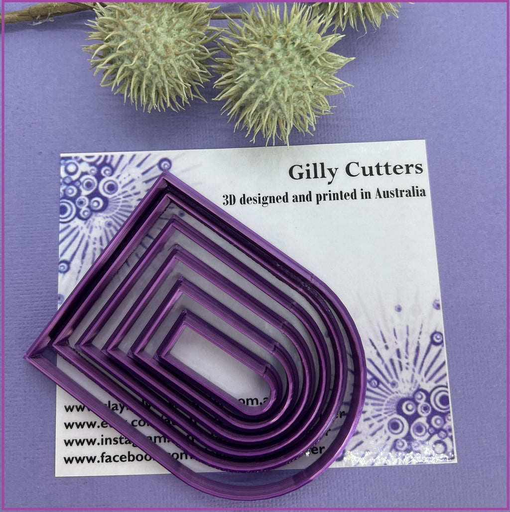 Polymer clay shape cutters | (Arch shape) | metal and ceramic clay cutters | Clay Tools | Clay Supplies