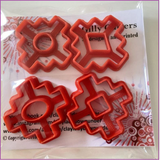 Polymer clay cutters (Aztec - Sante Fe) | Clay Tools | Clay Supplies