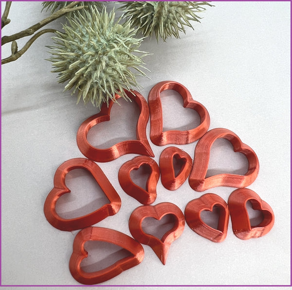 Polymer clay cutters (Small BabyHeart Shapes) Ceramic Clay | Clay Tools | Clay Supplies