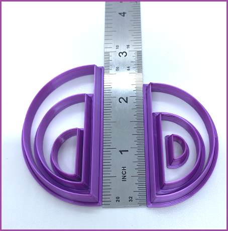 Polymer clay cutters | Half circle shape | Ceramic Clay | Clay Tools | Clay Supplies