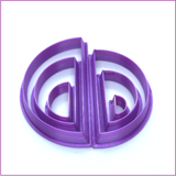 Polymer clay cutters | Half circle shape | Ceramic Clay | Clay Tools | Clay Supplies