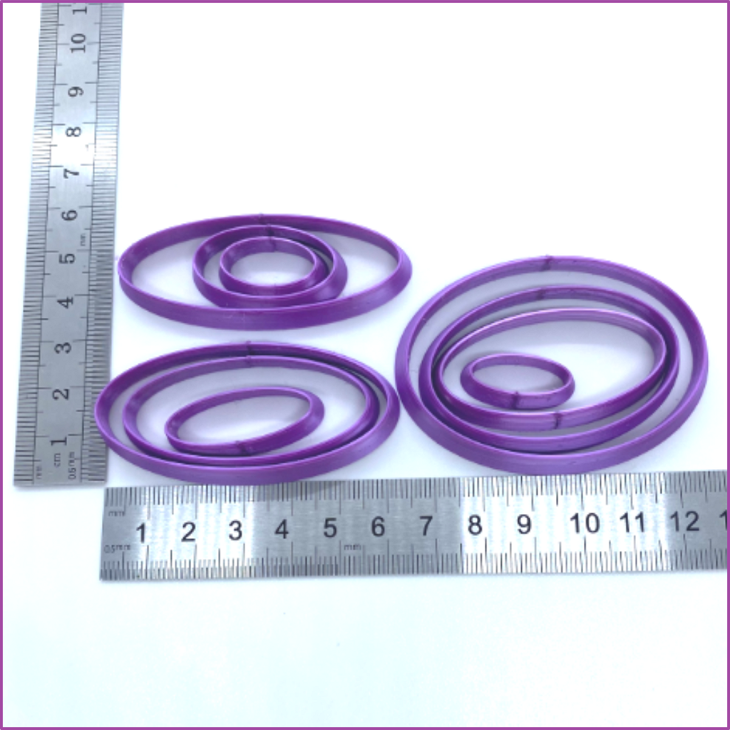 Polymer clay cutters (Oliver) | Oval Shapes | Clay Tools | Clay Supplies