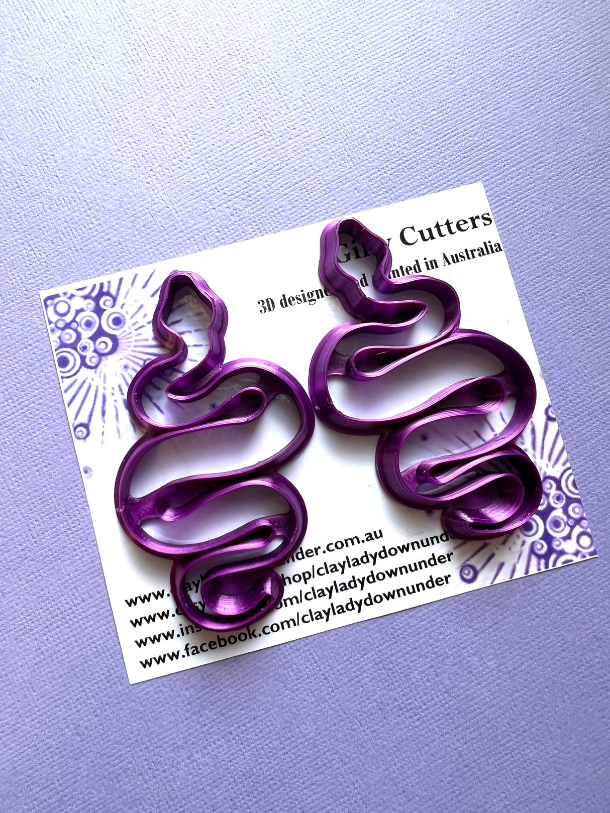 Polymer clay cutters | Sophie Snake | Ceramic Clay | Clay tools | Clay supplies