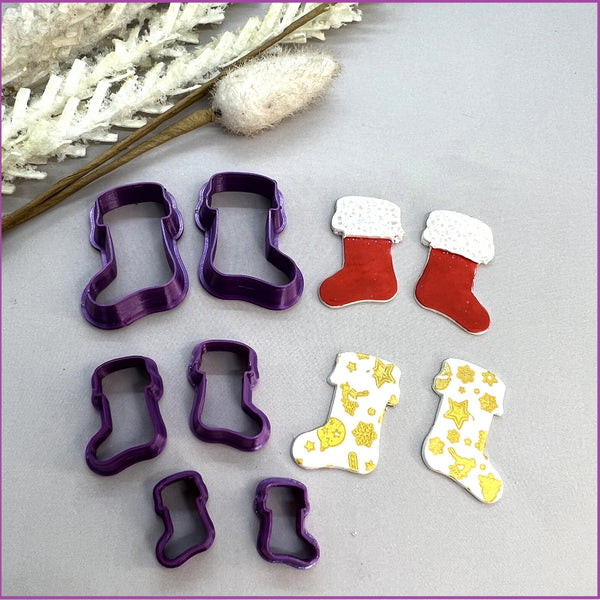 Polymer clay shape cutters | Santa's Boots | clay cutters | Clay Tools | Clay Supplies