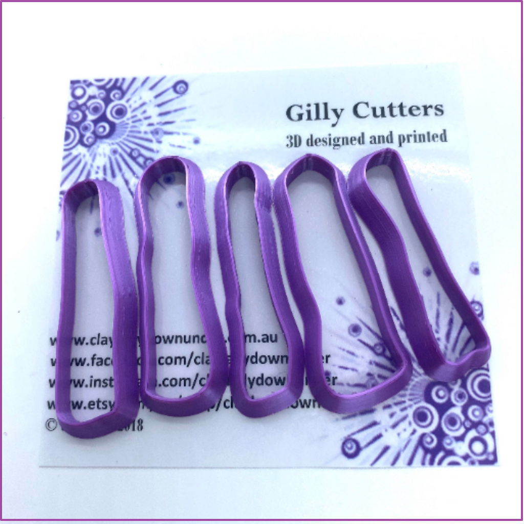 Polymer clay cutters | Abstract Shard G | Ceramic Clay | Clay tools | Clay supplies