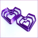 Polymer clay cutters | Squeart Square Heart | Ceramic Clay | Clay tools | Clay supplies