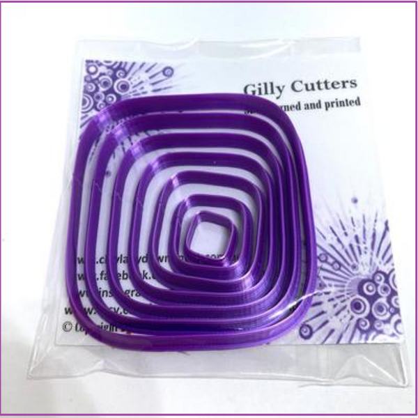 Polymer clay shape cutters | Squircle square circle Shape | Clay Tools | Clay Supplies