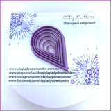 Polymer clay cutters | Petal/Teardrop | Ceramic Clay | Clay tools | Clay supplies