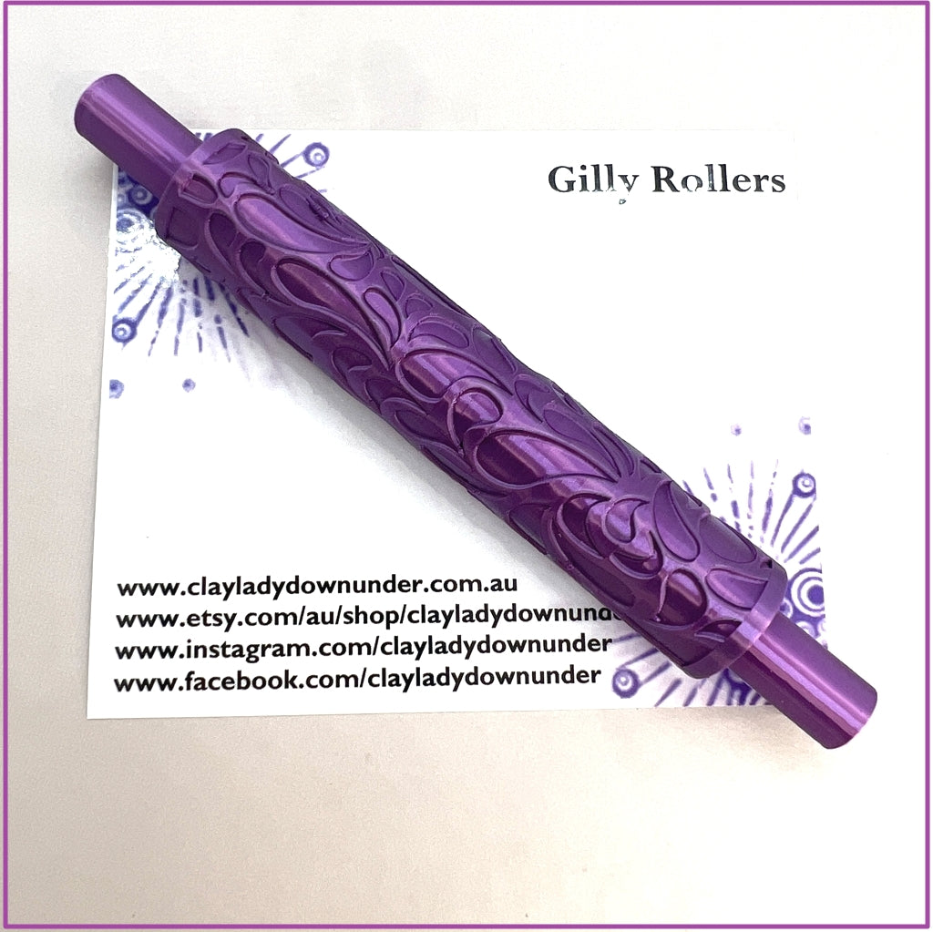 Polymer Clay Textured Roller | Splash - PLA Printed | ceramic clay texture | Clay Tools | Clay Supplies