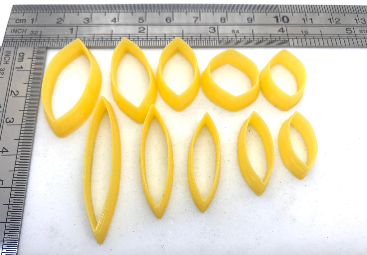 Polymer clay shape cutters | Baby pod shapes | Clay Tools | Clay Supplies