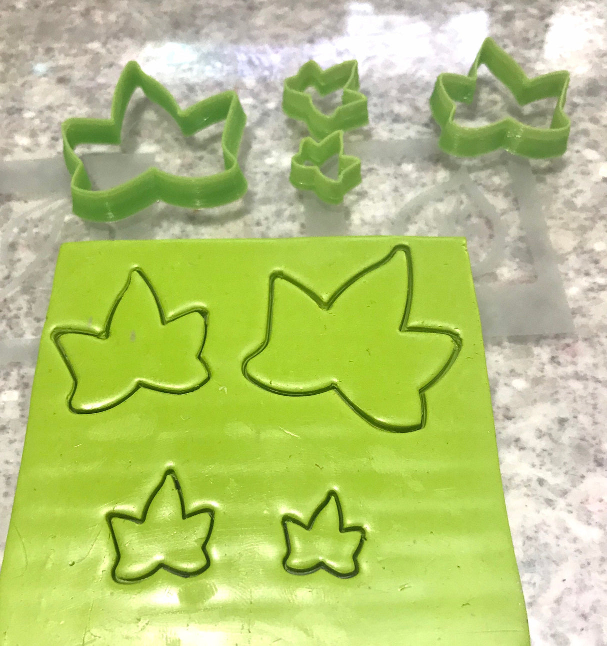 Polymer clay cutters | Leaves Set | Ceramic Clay | Clay tools | Clay supplies