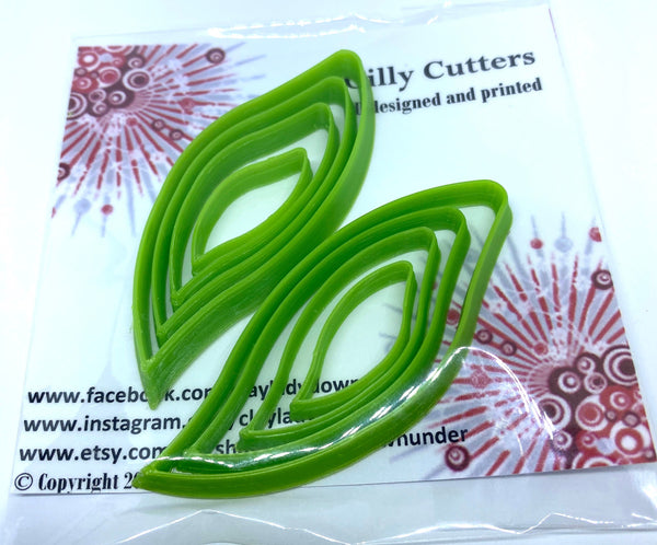 Polymer clay cutters | Curly leaves leaf shape | Ceramic Clay | Clay tools | Clay supplies