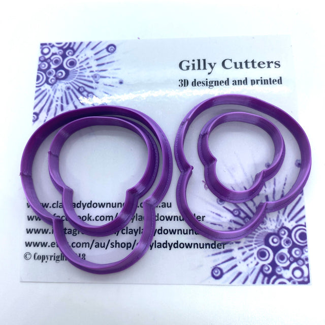 Polymer clay cutters, precious metal (PMC) and ceramic clay cutters, Gilly cutters (Skull)