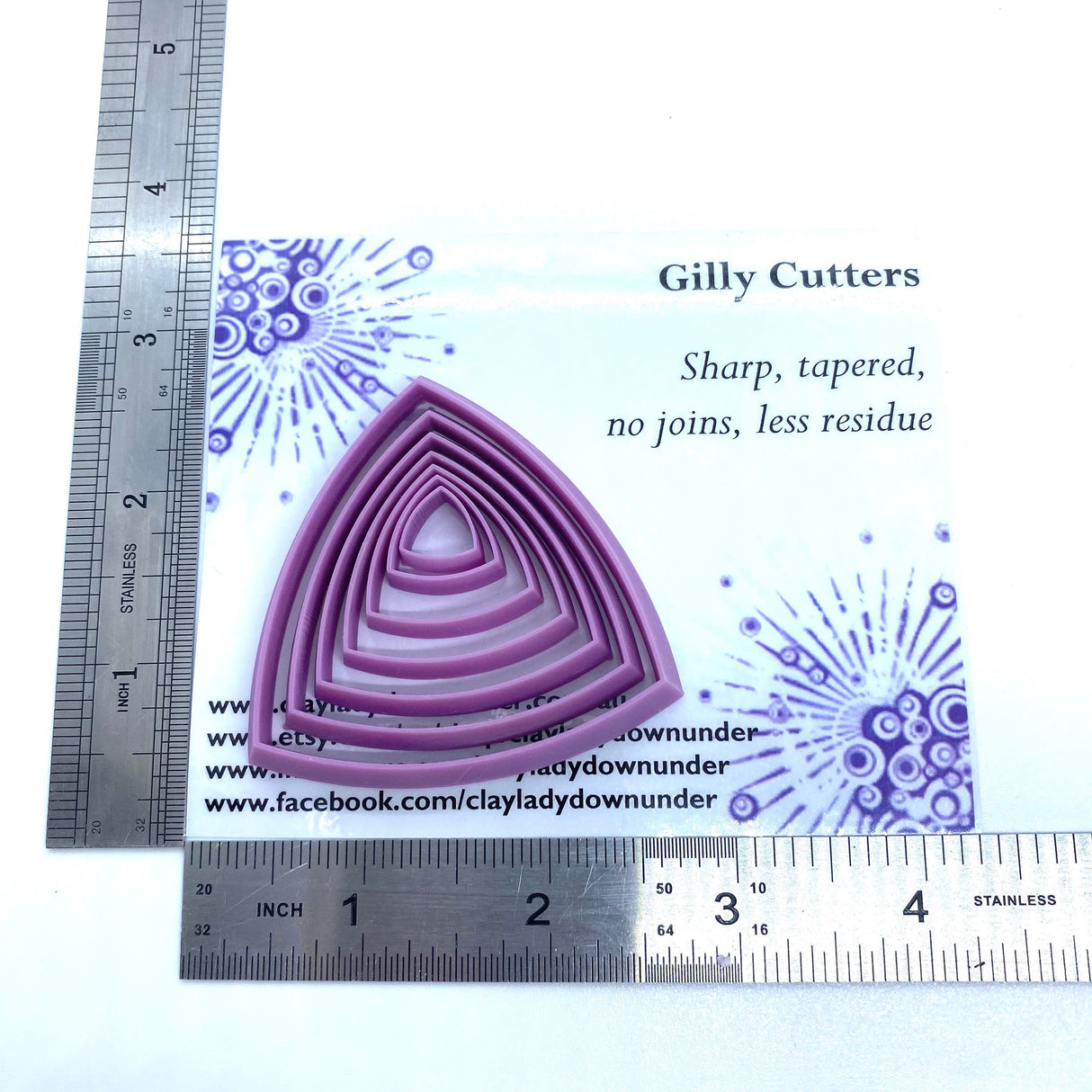 Resin polymer clay cutters, precious metal, and ceramic clay cutters, Gilly cutters (Anna)