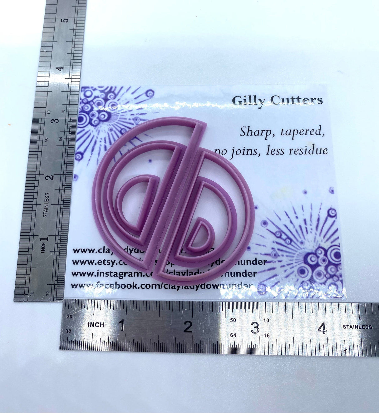 Resin Polymer clay cutters, precious metal, ceramic clay cutters, Gilly cutters (Lisa)