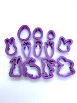 Polymer clay cutters, precious metal (PMC) and ceramic clay cutters, Gilly cutters (Easter)