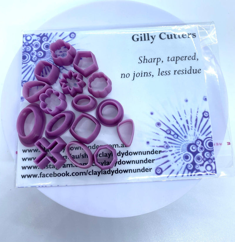 Resin Polymer clay cutters, precious metal clay& ceramic clay cutters, Gilly cutters (Bambinos)