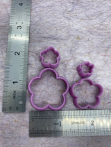 Resin Polymer clay cutters, precious metal (PMC) and ceramic clay cutters, Gilly cutters (6 Petal flowers)