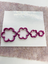 Resin Polymer clay shape cutters, precious metal, ceramic clay, Gilly cutters (6 Petal flowers)