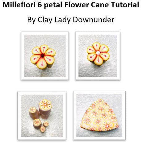 Millefiori Flower Cane Tutorial for beginners | Polymer Clay