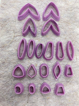 Resin Polymer clay shape cutters, precious metal, ceramic clay cutters, Gilly cutters (Lois MK III)