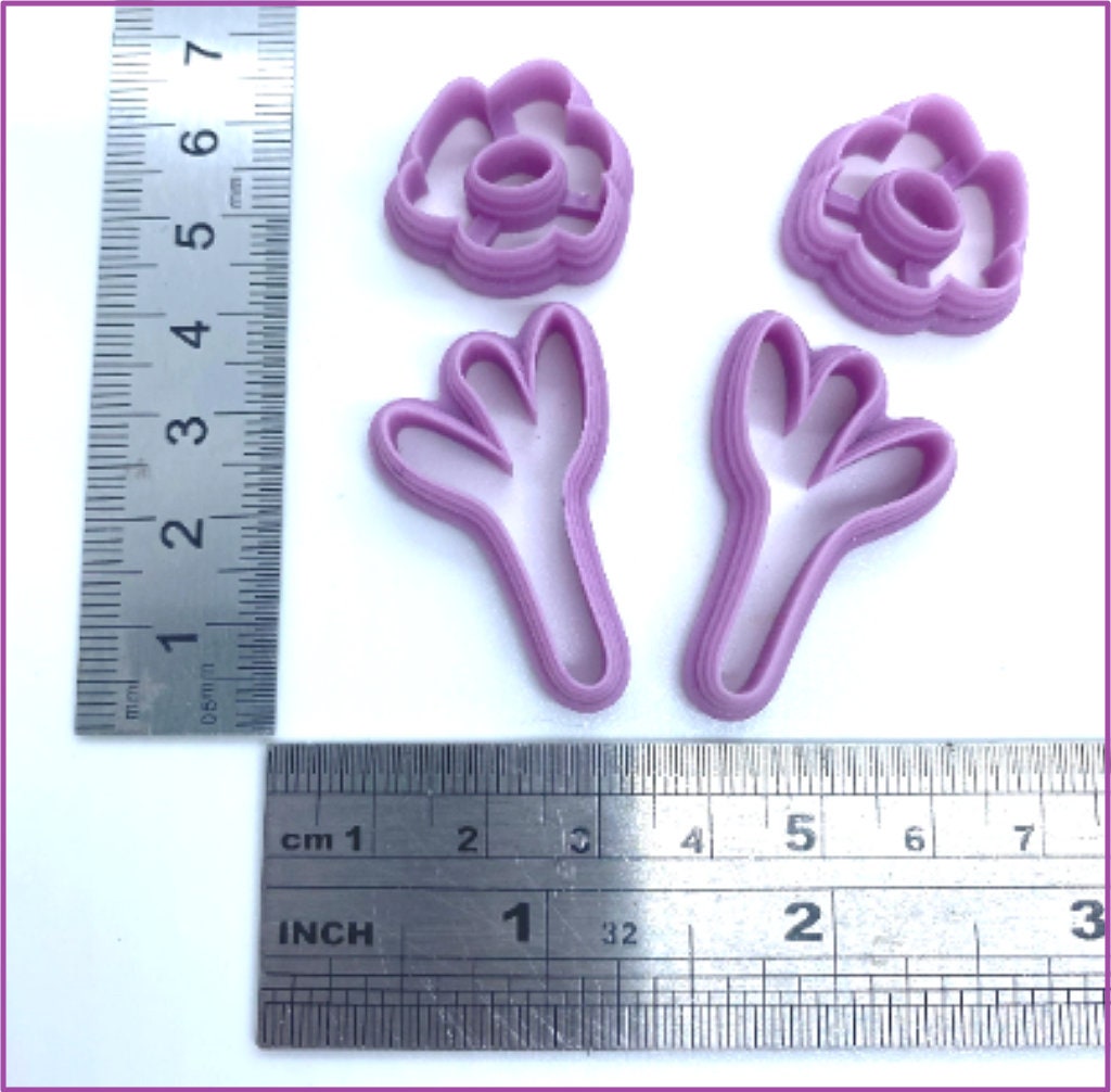 Resin Polymer clay shape cutters (Payel’s Flowers) precious metal, ceramic clay cutters, Gilly cutters