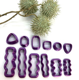Polymer clay shape cutters | Curly Wavy Capsules | polymer clay | Clay Tools | Gilly cutters | Clay Supplies