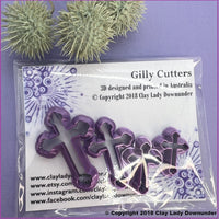 Polymer clay cutters, Cross shape, clay tools, clay supplies