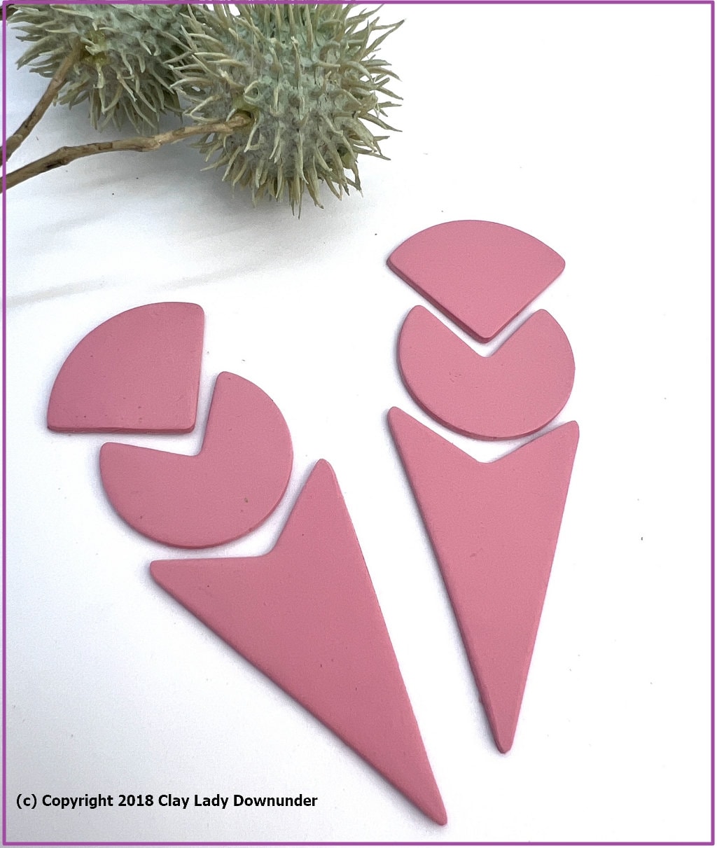 Polymer clay shape cutters (Statement Earrings), Clay Cutters, Clay Tools, Clay Supplies