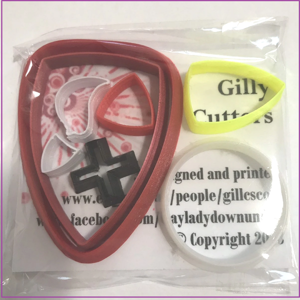 Lucky dip packs - Polymer clay cutters, precious metal (PMC) and ceramic clay cutters, Gilly cutters